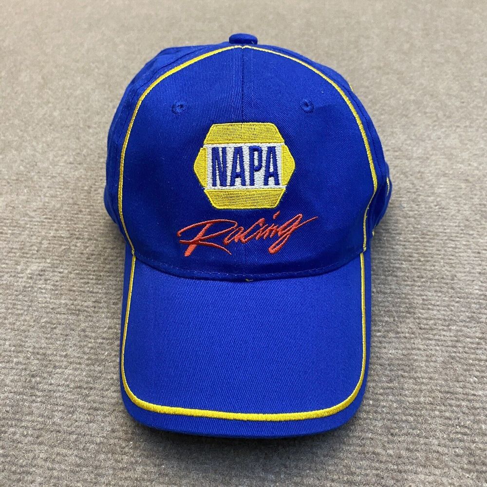 Vintage Nascar Hat NAPA RACING #55 Michael Waltrip Blue Yellow OSFA